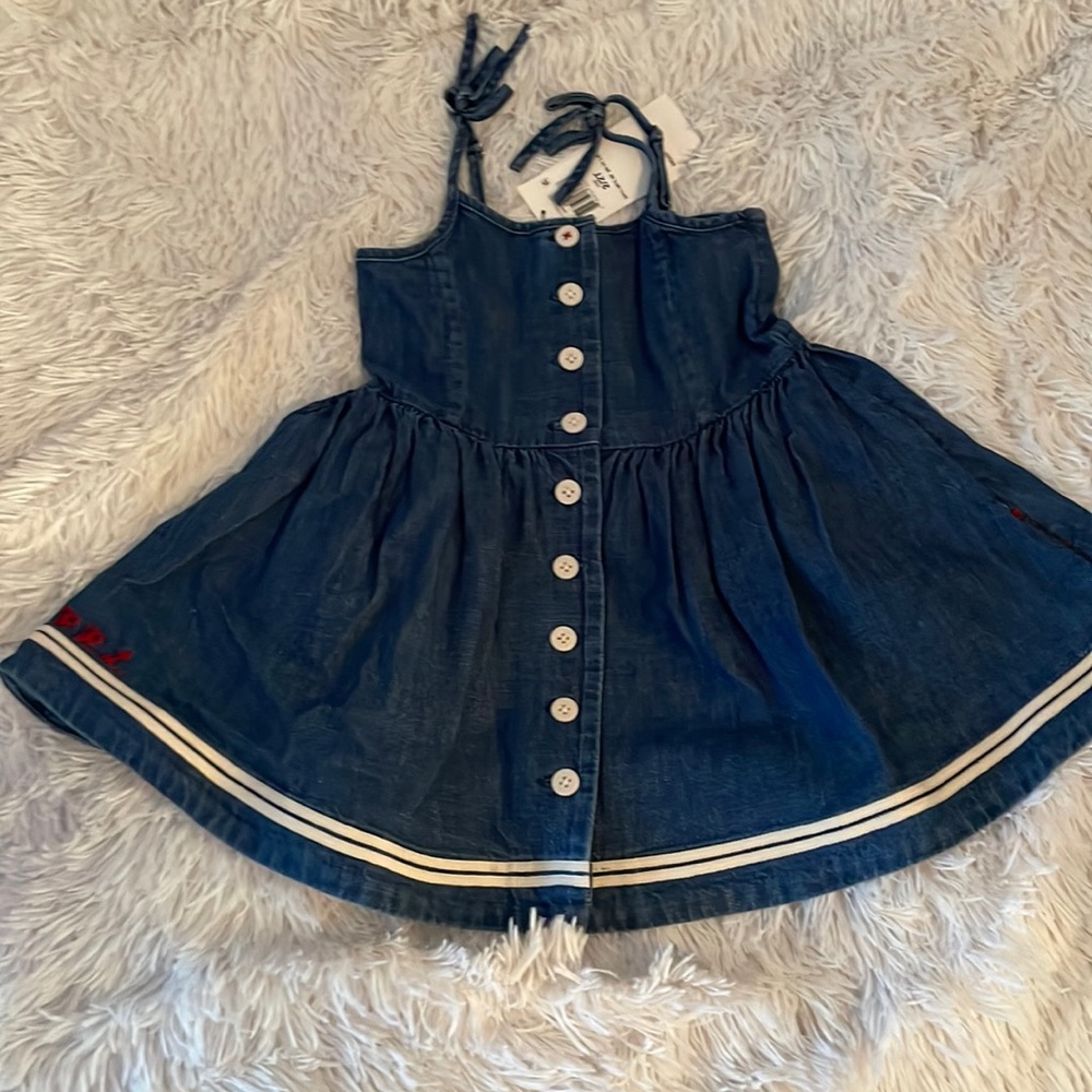 NWT Ralph Lauren Denim Sundress Adjustable Straps 2T